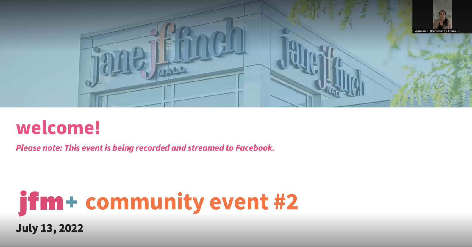 July 13, 2022 - jfm+ Virtual Community Event #2